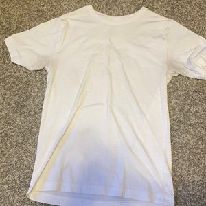White t shirt. Lightly worn